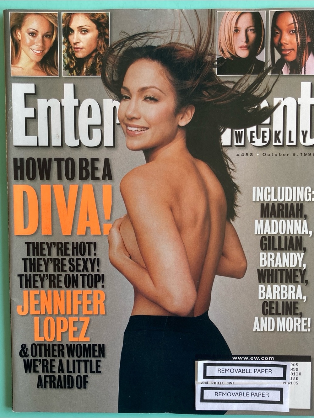Entertainment Weekly Magazine JENNIFER LOPEZ How to BE A DIVA! - October 9 1998